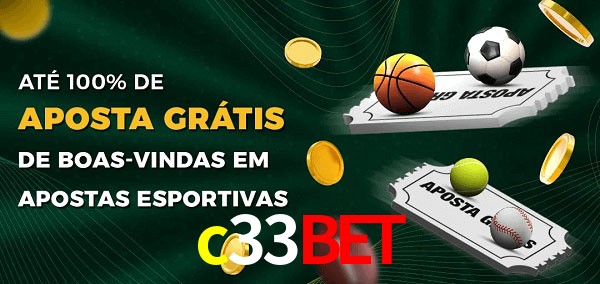 c33bet Ate 100% de Aposta Gratis